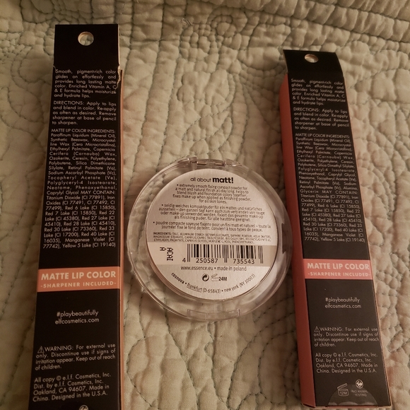 NEW ELF Matte Lip Color and Essence fixing powder - Picture 2 of 4